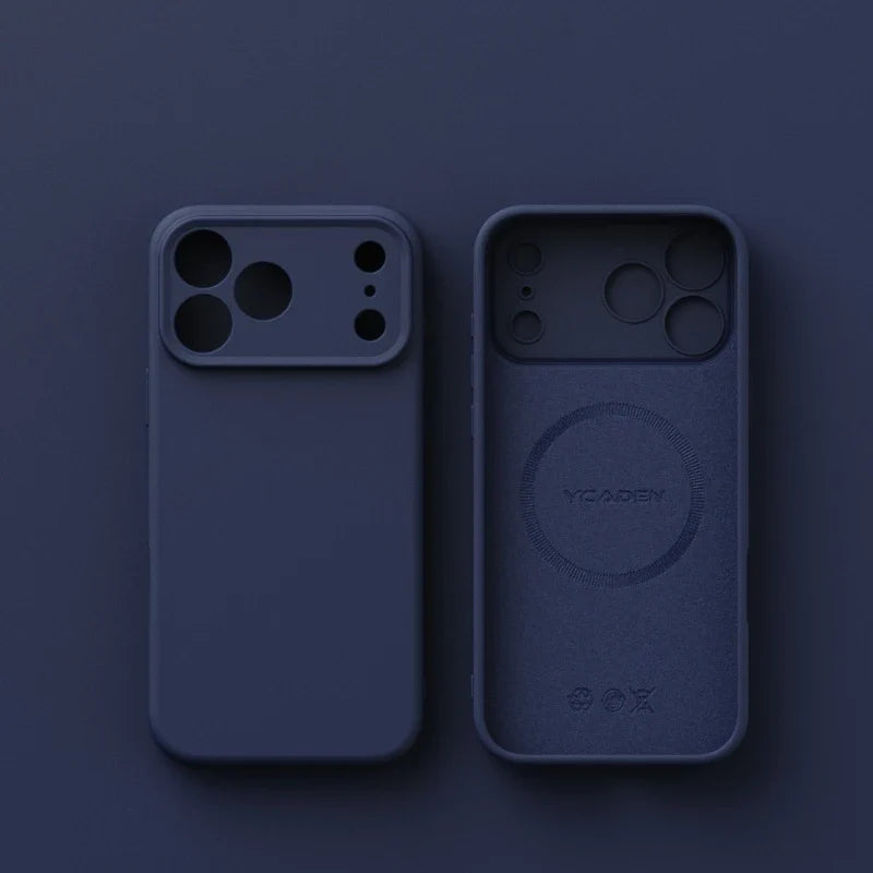 Matte Skin Liquid Silicone Case for Iphone 17 Pro Max Magnetic Magsafe Wireless Charging Candy Bumper for Iphone 17 Air 17pro