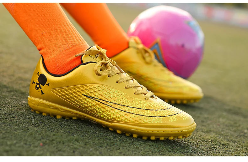 Men's Soccer Shoes Kids Children Low Top Futsal Society Training Football Boots