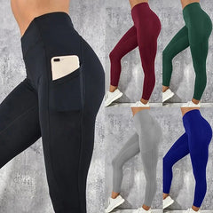 Sportswear Woman Gym Leggings Pocketed Yoga Pants Fitness Running Pants