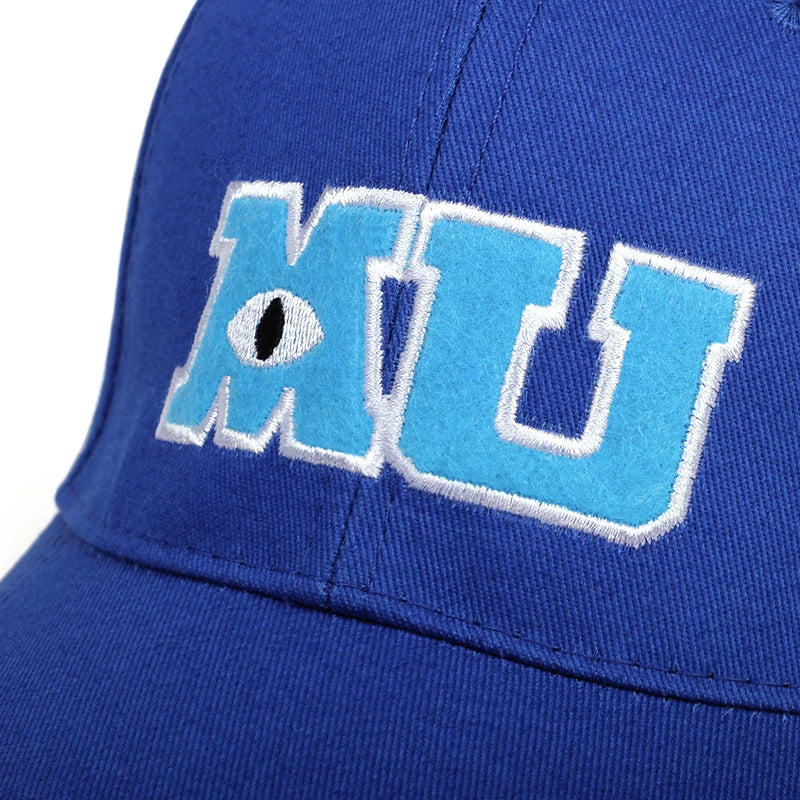 Comic Baseball Caps Men Women Cotton Monsters University MU Embroidery Big Eye Cap Unisex Sun Hats Snapback Trucker Hats Gorras