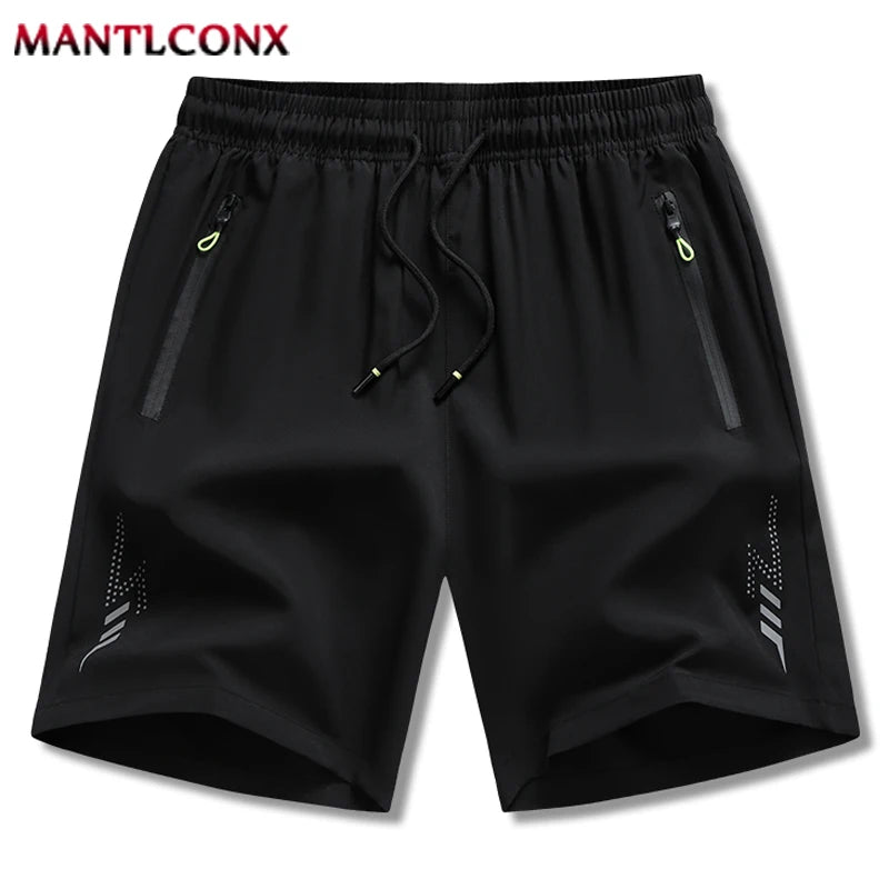 Summer New Men's Shorts Gym Fitness Quick Dry Running Sports Board Shorts Men Classic Joggers Bottom Black Short Pants Man M-4XL