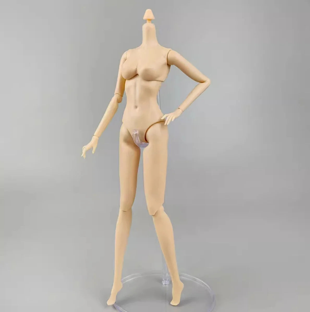 1/6 Super Model Doll Body Joints Movable Solid Doll Replacement Body For FR/IT Doll Heads Light Beige Pink White Skin Tone