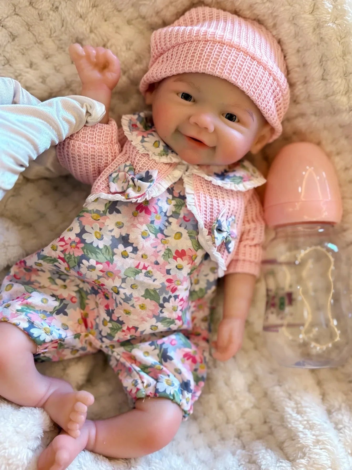 13Inch bebe reborn de silicona Full Body Silicone Open Mouth Vivienne Newborn Baby Doll for Birthday Gifts