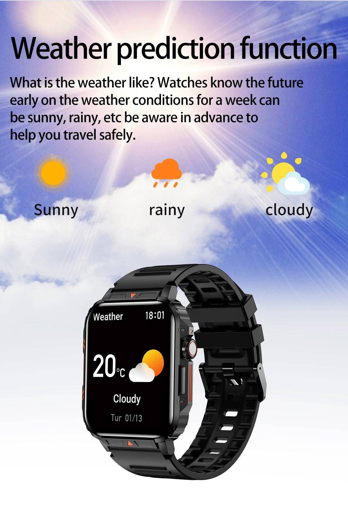 Military Men Smart Watch Health Monitor Wireless Call Smartwatch Fitness IP68 Waterproof Sports Watches for Women Android 2025