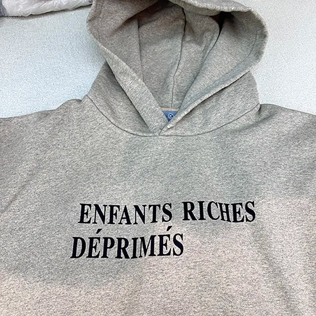 Stale gradient render fleece hoodie