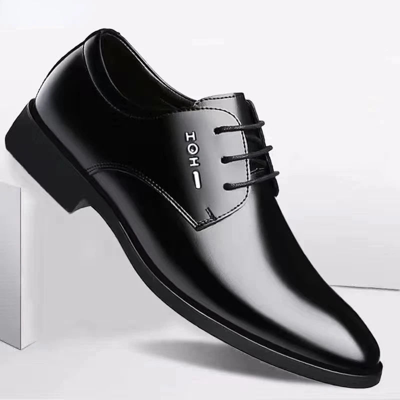 Elegant Men's Dress Shoes 2023 Summer Social Shoes Men's Fashion Elegant Formal Wedding Shoes Men's Set Office Oxford Shoe Men