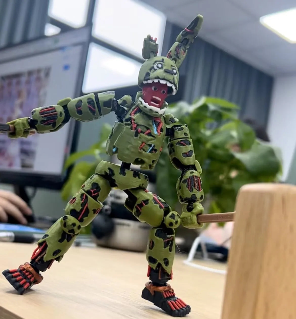 【In Stock】9l3d Printed Fnaf Freddy Fazbear'S Pizza Springtrap Toys Action Figures Anime Model Lucky13 Dummy13 Titan13 Gifts Toys