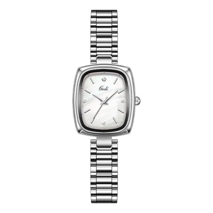 Bracelet Watch Retro TV niche high-end Gold Watches steel strip Waterproof Small Dial Women's Fashion Quartz Clock Wristwatches