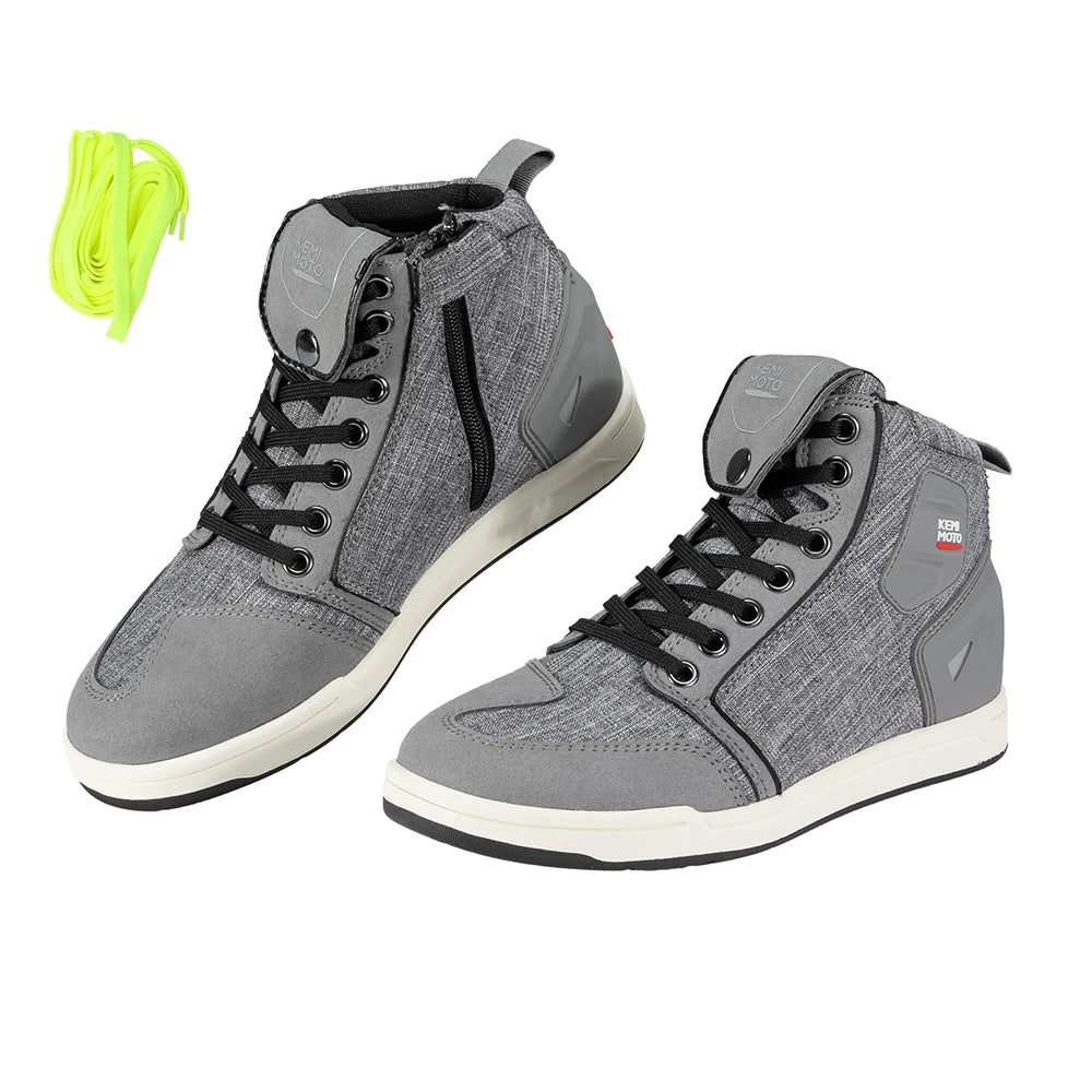 KEMIMOTO Motorcycle Riding Short Boots Men Summer commuting Shoes Sneakers Anti-slip Protection Breathable Casual rides Gear