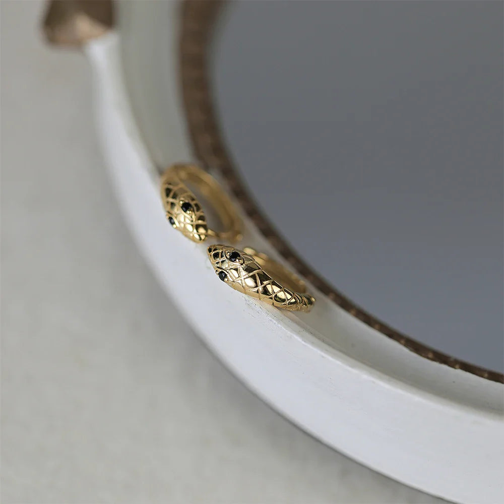 ROXI 925 Sterling Silver Ear Buckle Snake Twisted Round Circle Microinlaid Zirconia Hoop Earrings For Women Pendientes Aro Rojos