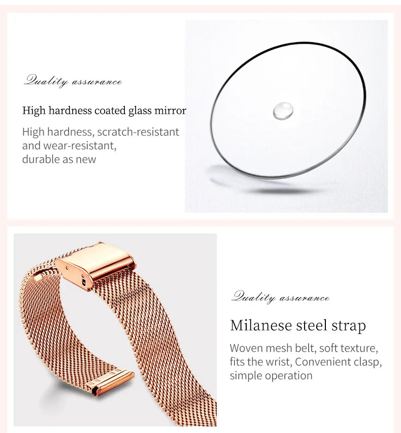 OLEVS 5869 Fashion Women's Watches Milanese Mesh Belt Waterproof Simplicity Versatile Quartz Watch for Lady Original Wristwatch
