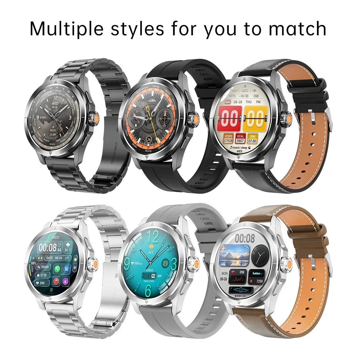 New For Xiaomi S4 Ultra Outdoor Sports Smart Watch Men 1.53 inch AMOLED NFC GPS Compass Heart rate Waterproof BT Call Smartwatch