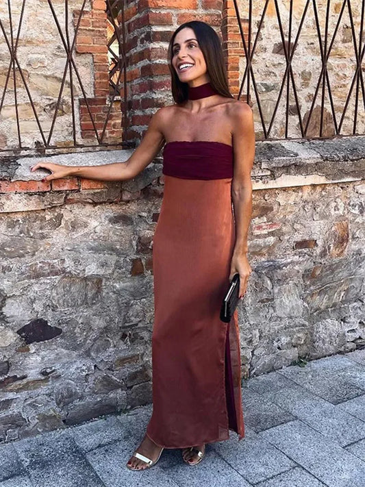 Evening wear Dresses: Maxi Dress Women Off Shoulder Party Streetwear
