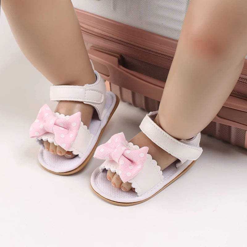 Baby Baby Shoes Girls Shoes Girls Sandals PU Leather Bow Rubber