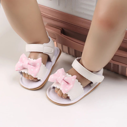 Baby Baby Shoes Girls Shoes Girls Sandals PU Leather Bow Rubber