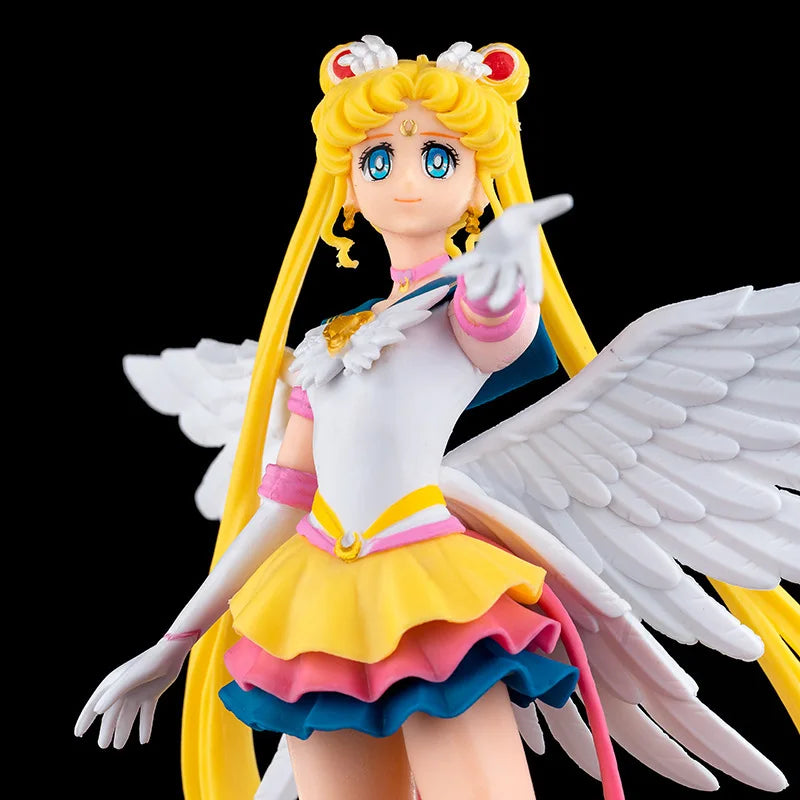 23cm Anime Sailor Moon Action Figure Doll Princess Serenity Cake Ornaments Collection PVC Tsukino Usagi Figure Model Toys Gifts