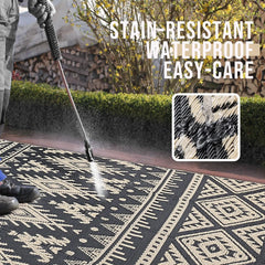 Outdoor Plastic Straw Rug Waterproof Indoor Outdoor Carpet Machine Washable