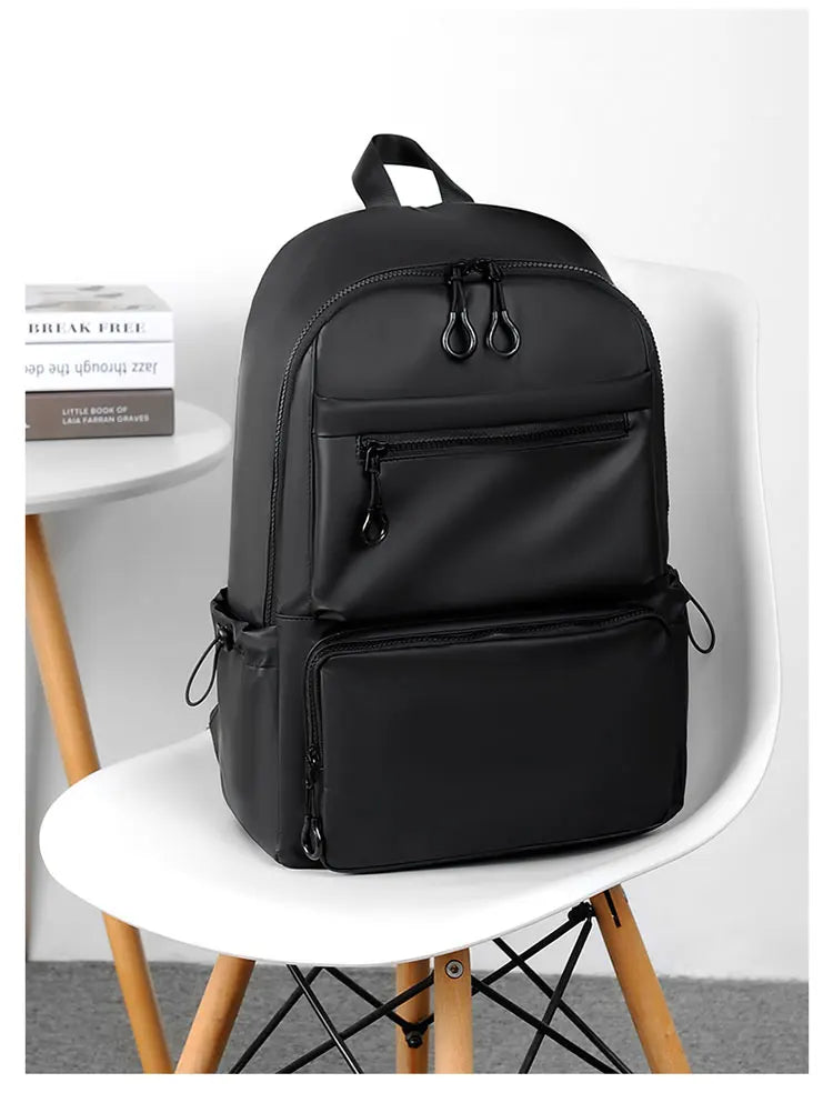 A 14 Inch Computer Backpack Large Capacity Simple Durable Men's Backpack Lightweight Men's Travel Backpack Student Schoolbag