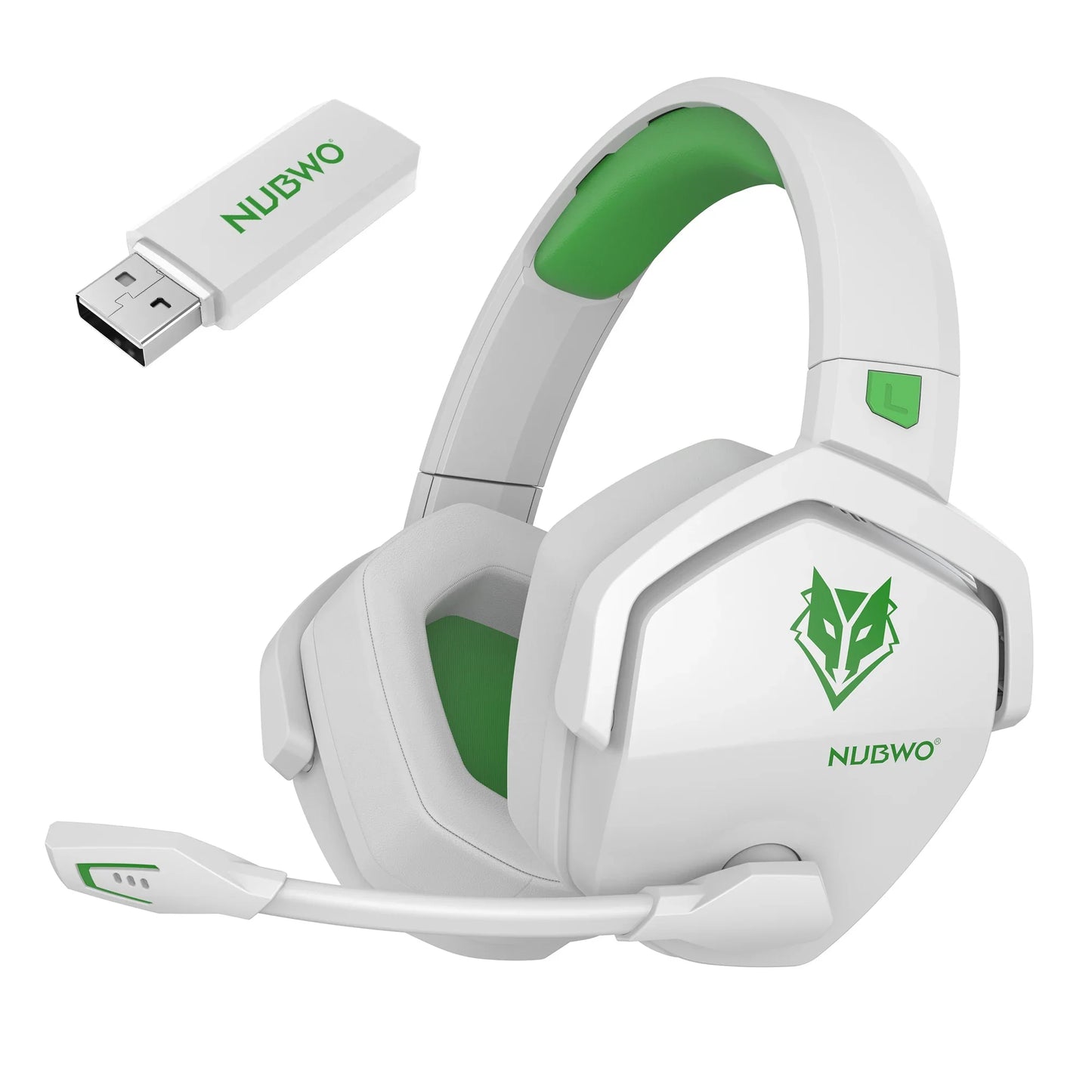 NUBWO G06 2.4G Dual Wireless Gaming Headset 5ms Low Latency 7.1 Surround ENC Mic For PC PS4 PS5 Gaming Bluetooth Headphones