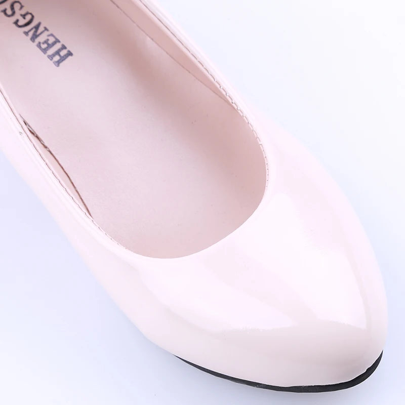 Shoes Ladies Pumps Medium Heel Nude Sexy High Heels Weeding Shoes Women Office Work White Pumps Party Shoes