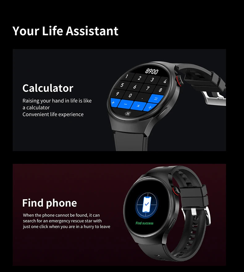 2025 New Smart Watch 6 Pro AMOLED 1.46 inch NFC Heart Rate Monitoring IP68 Bluetooth call Smartwatch Suitable For Android IOS