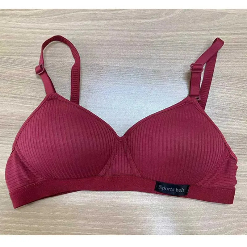 Bra Underwear Wireless Gathering Comfortable-Bra Women's Upward Push Underwear