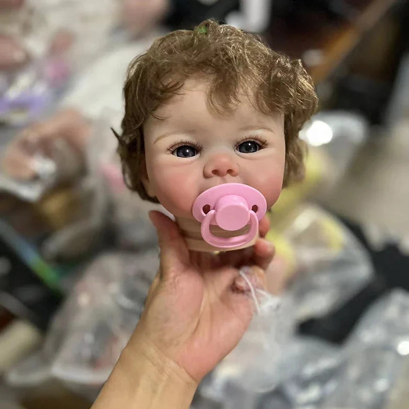 19inches Already Painted Reborn Doll Kits Juliette with Many Details Veins Unassembled Doll Parts with Cloth Body and Eyes