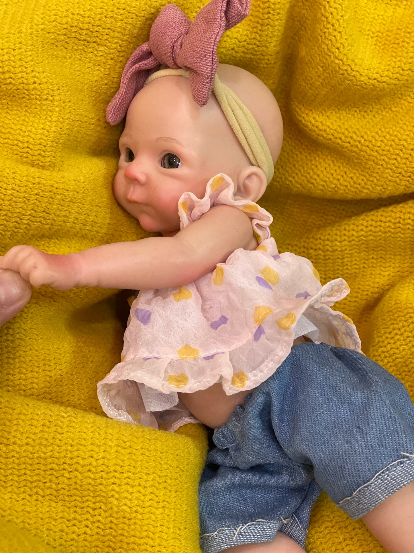 8styles/26cm Open and Close Eyes Cute Soft Full Body Solid Silicone Girl 3D Painted Skin Lifelike Real Corpo De Silicone Doll