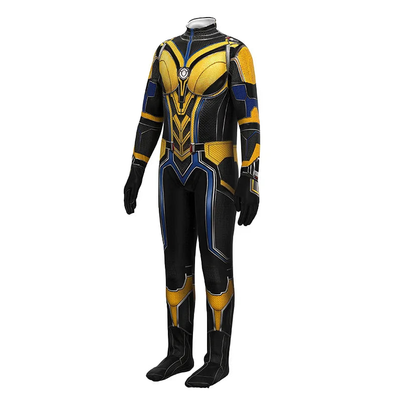 Superhero Ant Man Costume Antman And The Wasp Halloween Mask Helmet Jumpsuit Bodysuit Zentai Suit Adult Kids Quantumania Cosplay