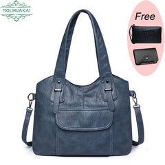 Luxury Soft Leather Handbags Designer Retro Crossbody Bags for Women