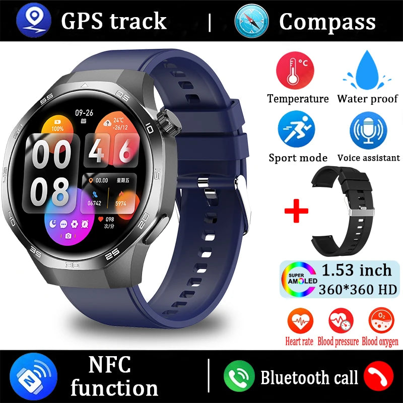 For Huawei Watch GT5 Pro Smart Watch 1.53 Inch HD AMOLED Screen