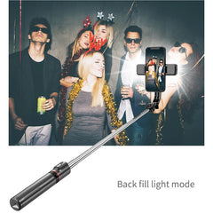 1160mm Extended version bluetooth selfie stick fill light tripod with remote