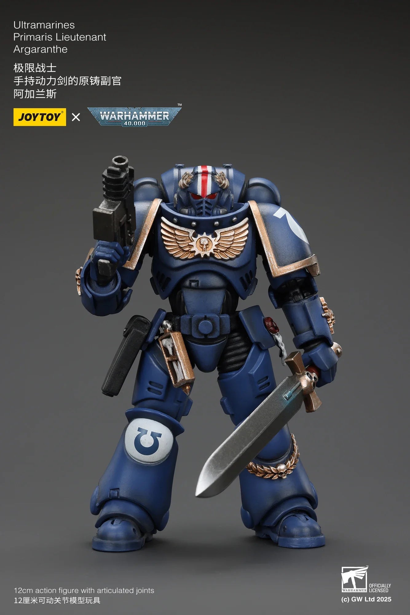[IN STOCK] JOYTOY Warhammer 40K 1/18 Action Figure Ultramarines Primaris Lieutenant Argaranthe Anime figures Toys Model