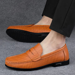 Plus Size Men Loafers Slip On Leather Casual Shoes For Men Moccasins