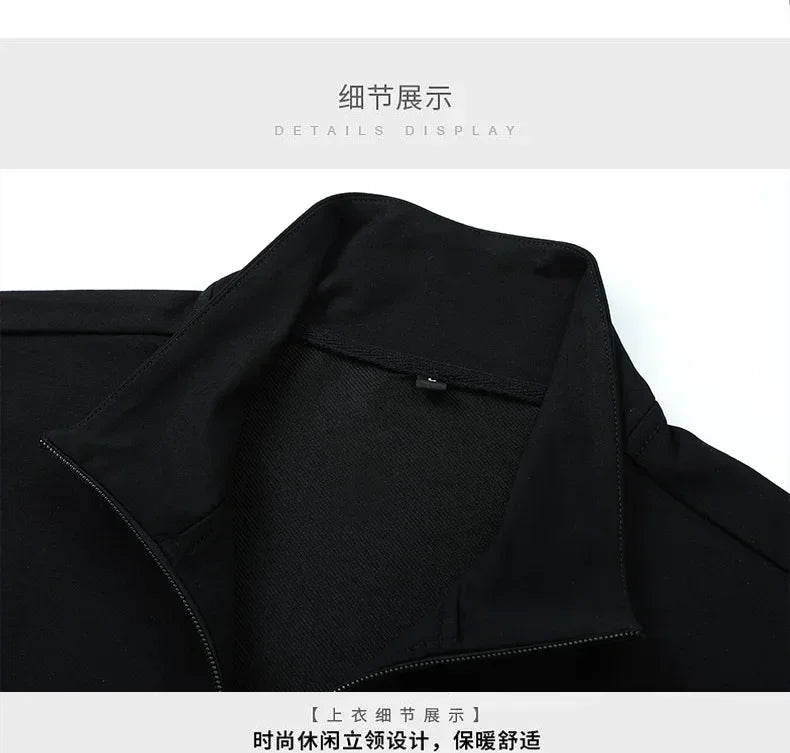 Men's Cotton Sportswear Set Brand Tracksuits Two Pieces Sets Homme Clothes Hoodies+Pants Suit Male Streetswear Hoodie Jackets