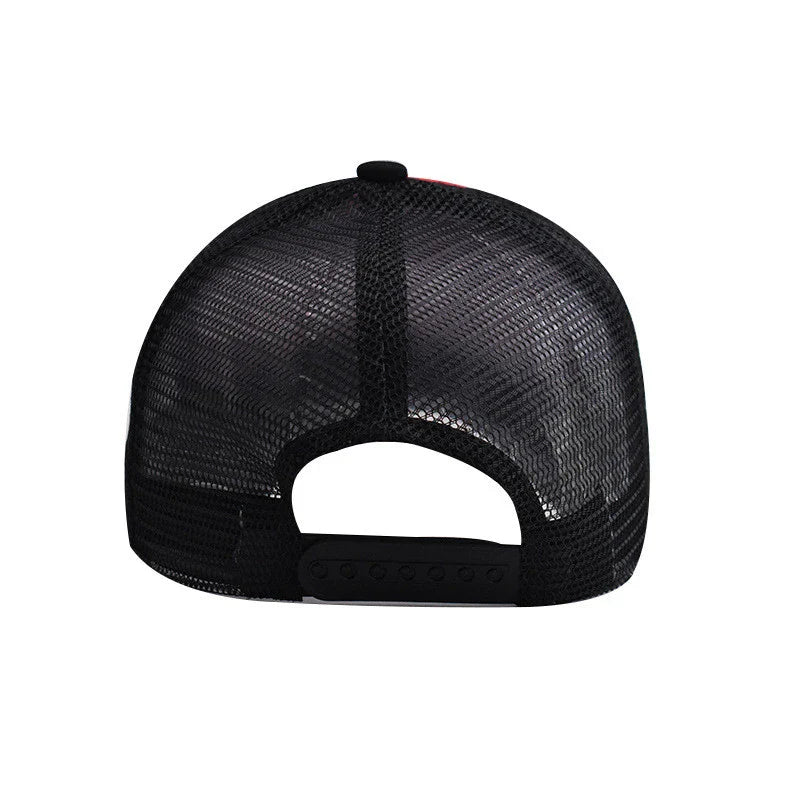 Custom Trucker Hat Logo Cotton Mesh Breathable Baseball Cap Women Men Summer Sunshade Mesh Cap 5 Panels Truck Hat Cap Wholesale