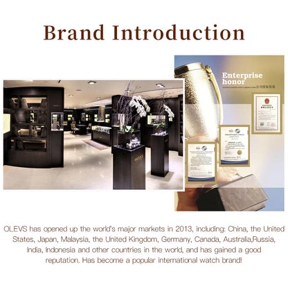 OLEVS Women's Watches Fashion Original Quartz Wrist Watch for Ladies Roman Dial Dazzling Diamond Waterproof Luminous Luxury New