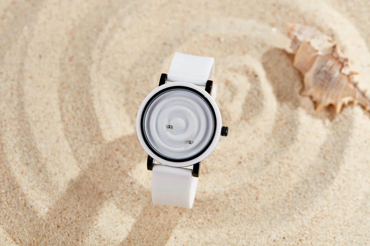 Personalized fashionable floating magnetic pointer free ball bearing creative simple waterproof quartz watch student women men