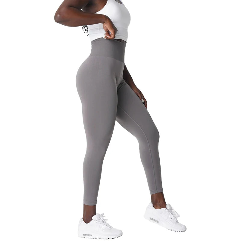 Leggings Women Soft Workout Tights Fitness Outfits Yoga Pants High Waisted Gym Wear