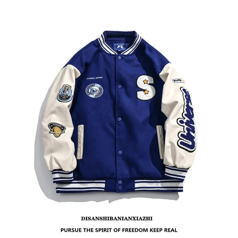 Baseball jacket Men: Bomber Jacket | Hip Hop Coat | Yankee Jacket