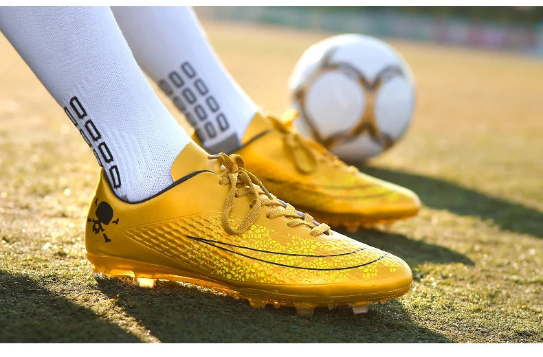 Men's Soccer Shoes Kids Children Low Top Futsal Society Training Football Boots