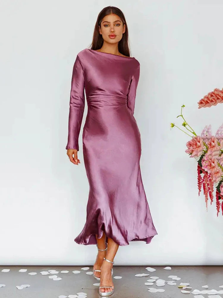 Formal attire Dresses: Long Sleeve Women's Dress Party Club Evening Dress