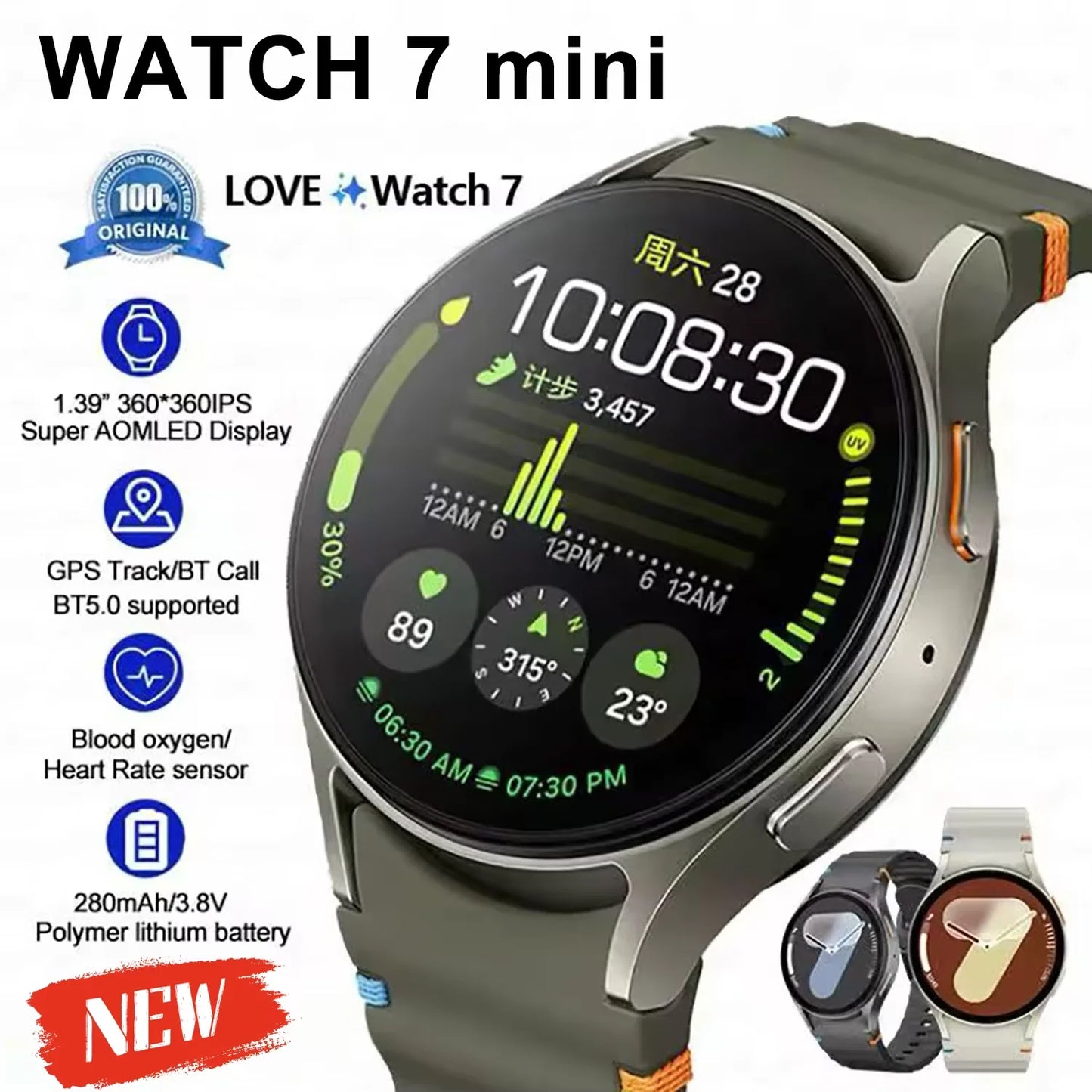 For Samsung S21 A21 A7 m51 S8 Note20 s20 ultra note10 lite Smart Watch Bluetooth Call Phone Smartwatch Heart Rate Men Sports
