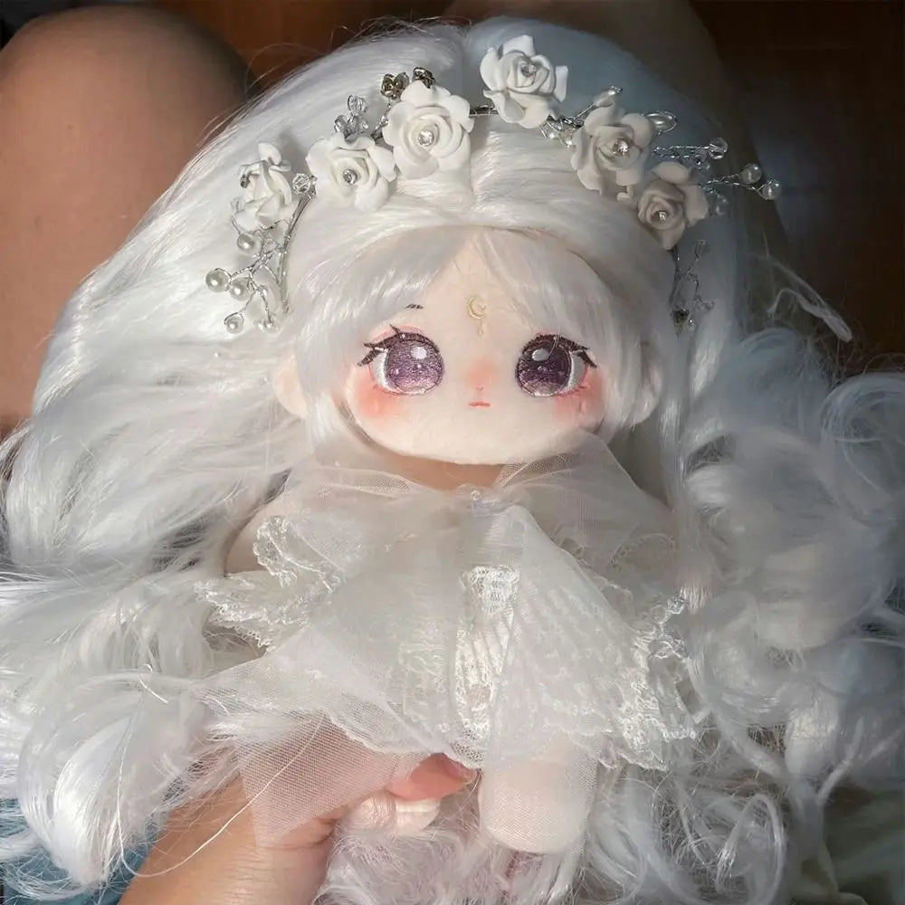 20cm Kawaii Big Eyes No Attribute Plush Cotton Doll Idol Stuffed Super Star Figure Dolls Can Change Clothes Gift for Girls Kids