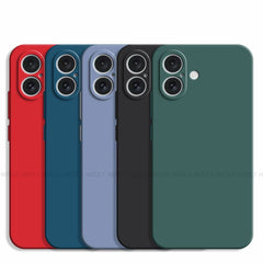 For iPhone 16 Case For iPhone 16 Cover Original TPU Luxury Shockproof Liquid Silicone Protective Phone Back Cover For iPhone 16