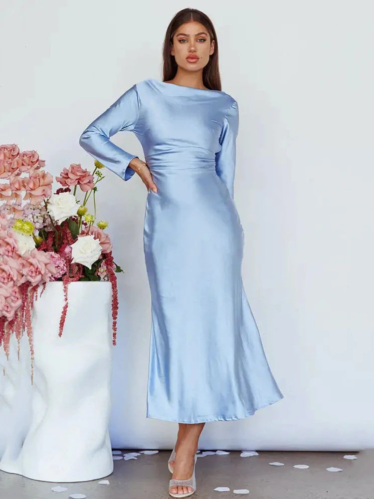 Formal attire Dresses: Long Sleeve Women's Dress Party Club Evening Dress