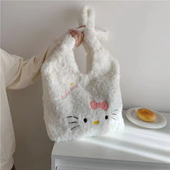 Hello Kitty Women Shoulder Bags Cute Cat Cartoon Fashion Y2K Large