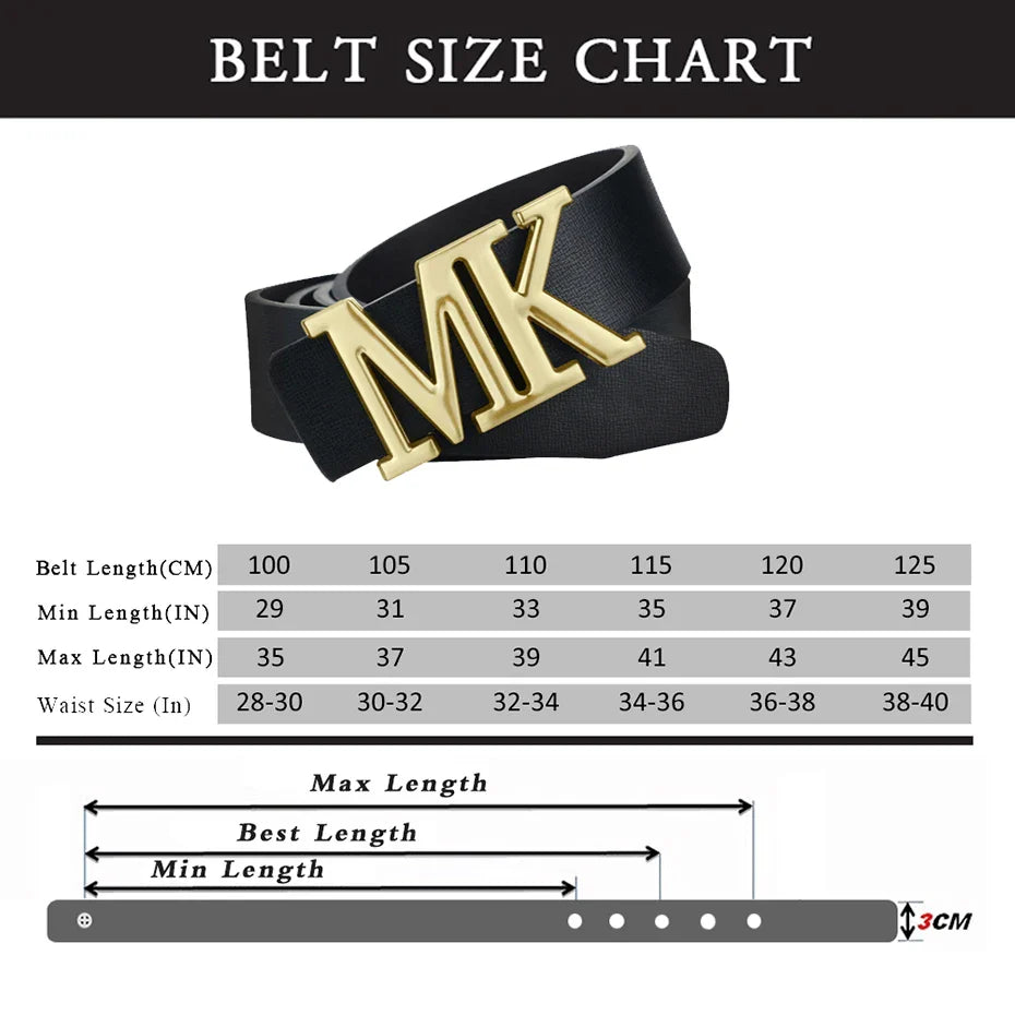 Maikun Men's Reversible PU Leather Dress Belt Rotated Black Buckle Belt Valentine's Day