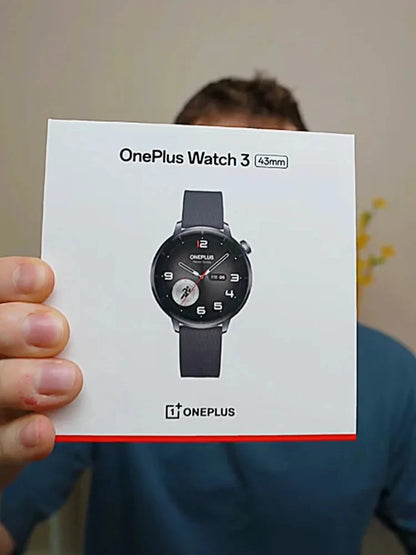 OnePlus Watch 3 43mm Global Version Smart Watch 1.32" AMOLED Smart Watch Display Up to 60h Battery Life Wear OS by Google GPS NF