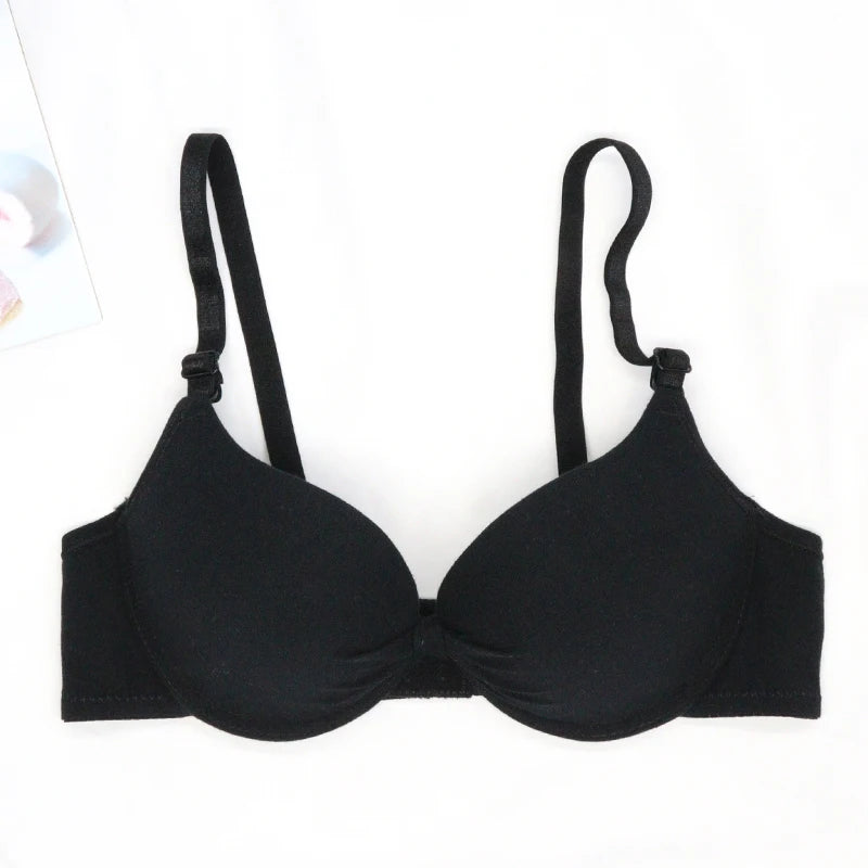Bras for Women Cotton Deep V Underwire Ladies Brassiere Push Up Lingerie